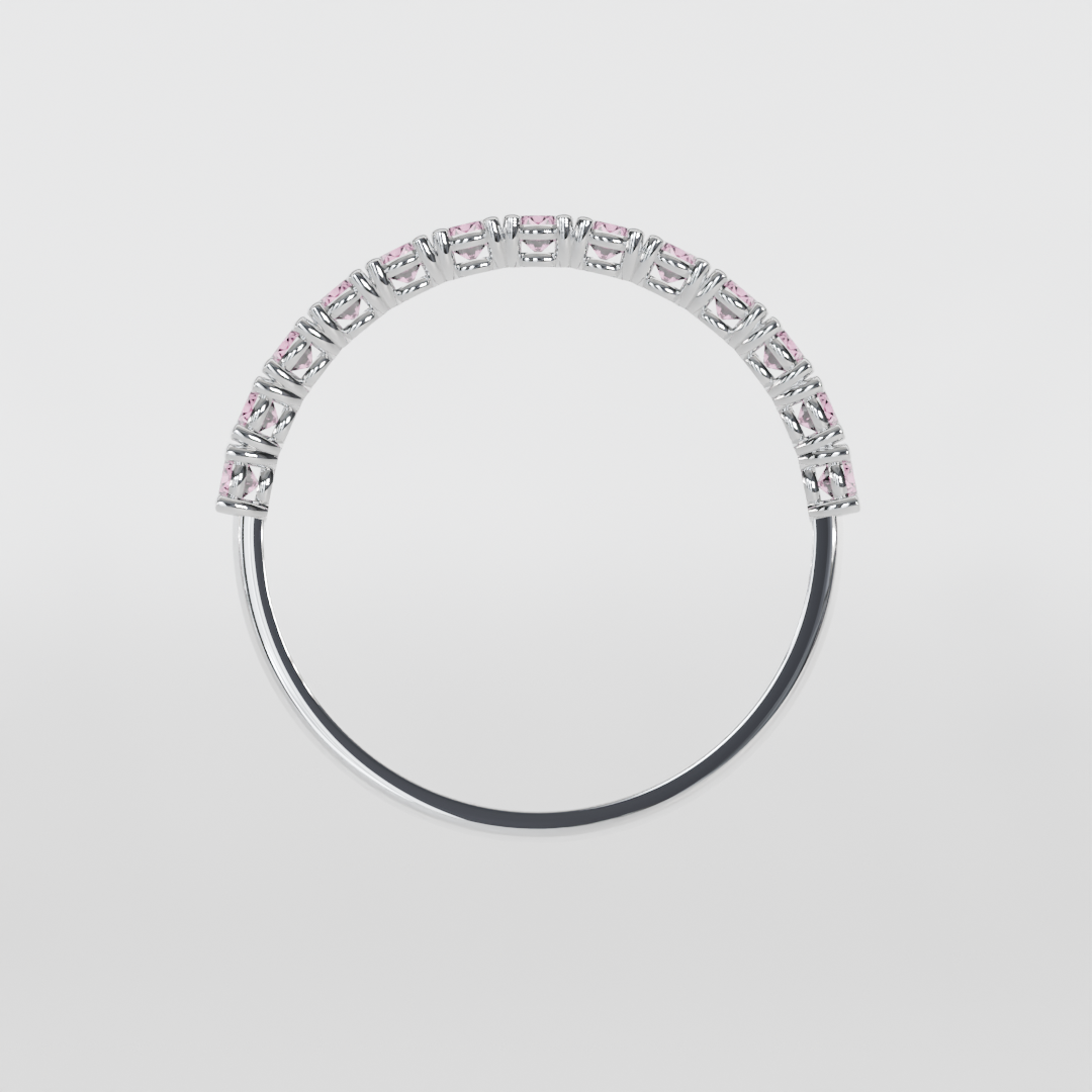 Media Churumbela Turmalina Rosa CLAW - Birthstone Octubre -2.0mm