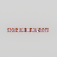 Media Churumbela Turmalina Rosa CLAW - Birthstone Octubre -2.0mm