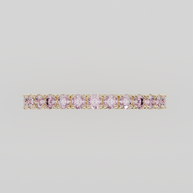 Media Churumbela Turmalina Rosa CLAW - Birthstone Octubre -2.0mm