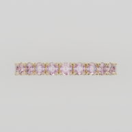 Media Churumbela Turmalina Rosa CLAW - Birthstone Octubre -2.5mm