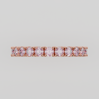 Media Churumbela Turmalina Rosa CLAW - Birthstone Octubre -2.5mm