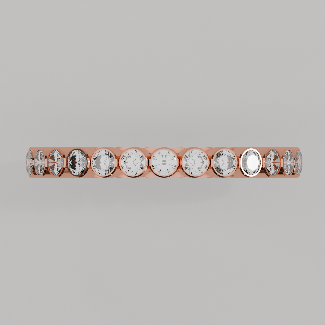 Churumbela Completa BEZEL de 2.0mm Diamante Natural - Abril - Churumbela de Oro (10k, 14k, 18k) y Moissanitas