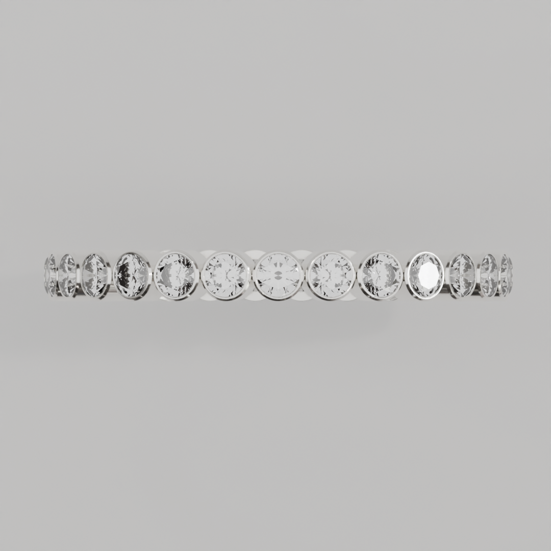 Churumbela Completa BEZEL de 2.0mm Diamante Natural - Abril - Churumbela de Oro (10k, 14k, 18k) y Moissanitas