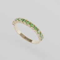 Media Churumbela Peridoto CLAW - Birthstone Agosto -2.5mm