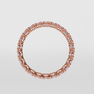 Churumbela Completa Turmalina Rosa CLAW - Birthstone Octubre -2.5mm