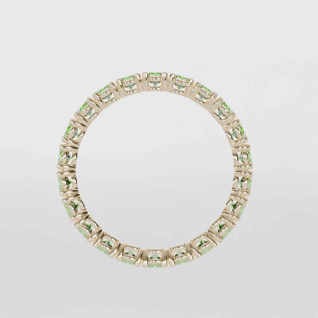 Churumbela Completa Peridoto CLAW - Birthstone Agosto -2.5mm