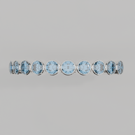 Media Churumbela Topacio Azul BEZEL- Birthstone Diciembre -2.5mm