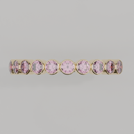 Media Churumbela Turmalina Rosa BEZEL - Birthstone Octubre -2.5mm