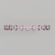 Media Churumbela Turmalina Rosa BEZEL - Birthstone Octubre -2.5mm