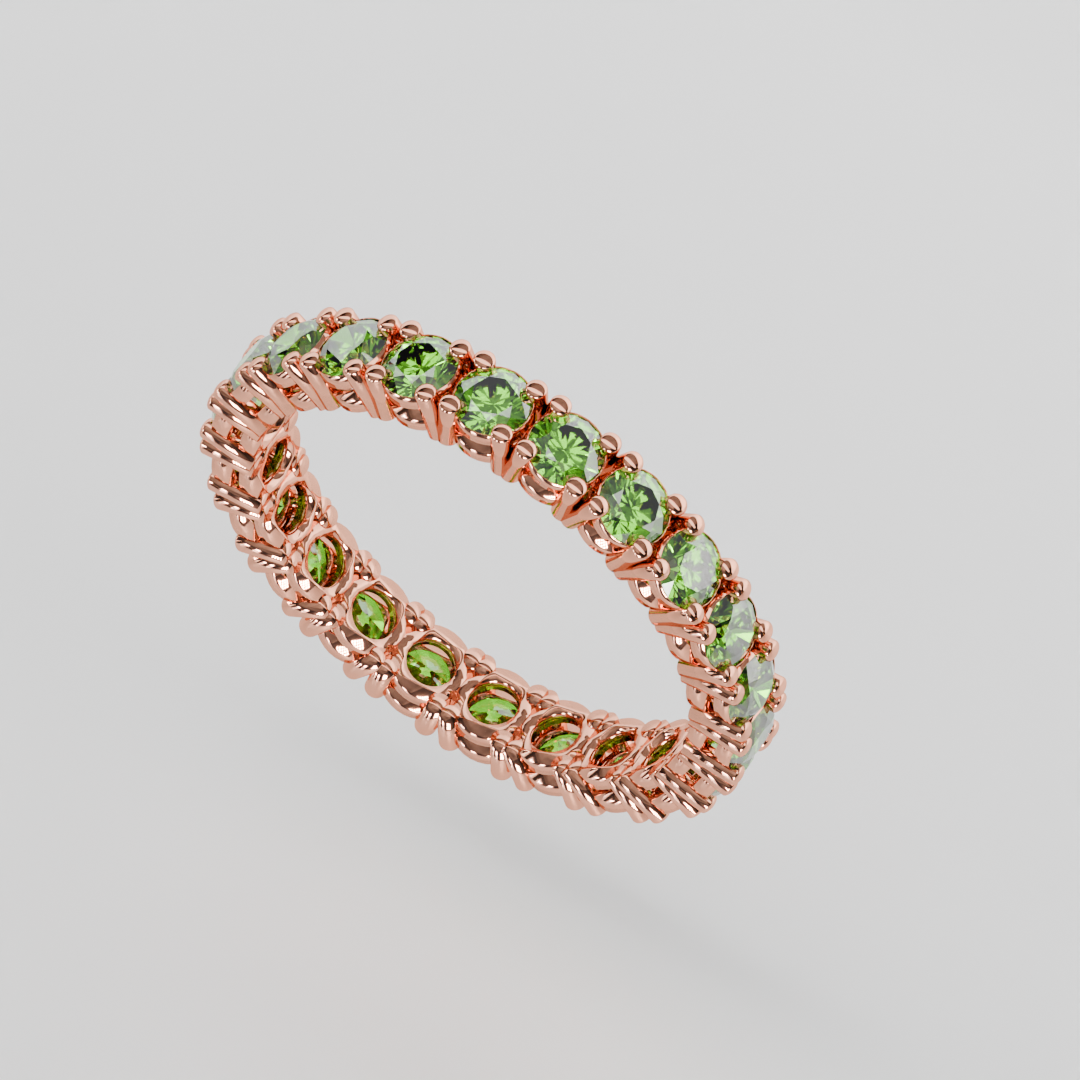 Churumbela Completa Peridoto CLAW - Birthstone Agosto -2.5mm