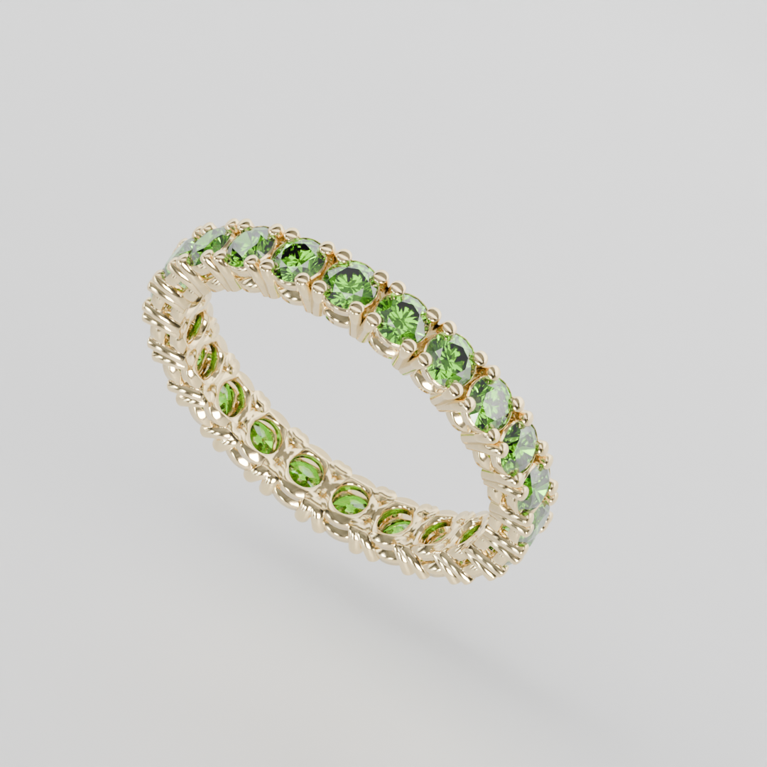 Churumbela Completa Peridoto CLAW - Birthstone Agosto -2.5mm