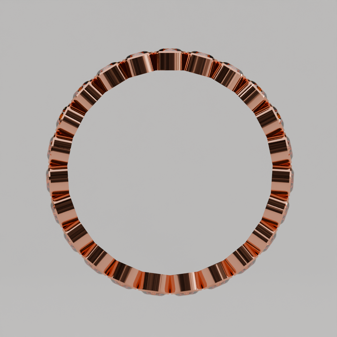 Churumbela Completa Citrino BEZEL- Birthstone Noviembre -2.5mm - Churumbela de Oro (10k, 14k, 18k) y Moissanitas