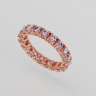 Churumbela Completa Turmalina Rosa CLAW - Birthstone Octubre - 3.0mm