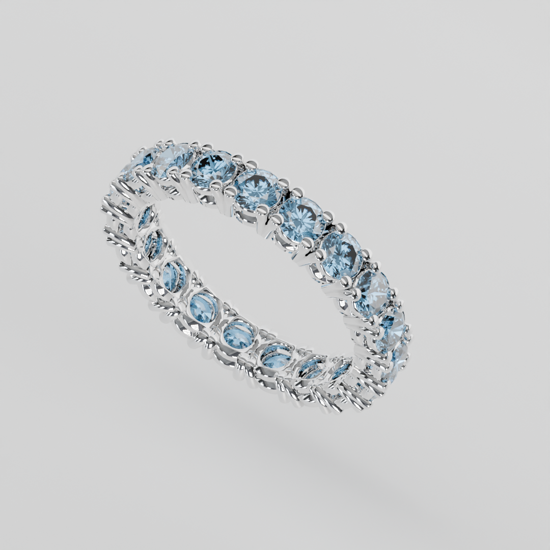 Churumbela Completa Topacio Azul CLAW - Birthstone Diciembre -3.0.mm