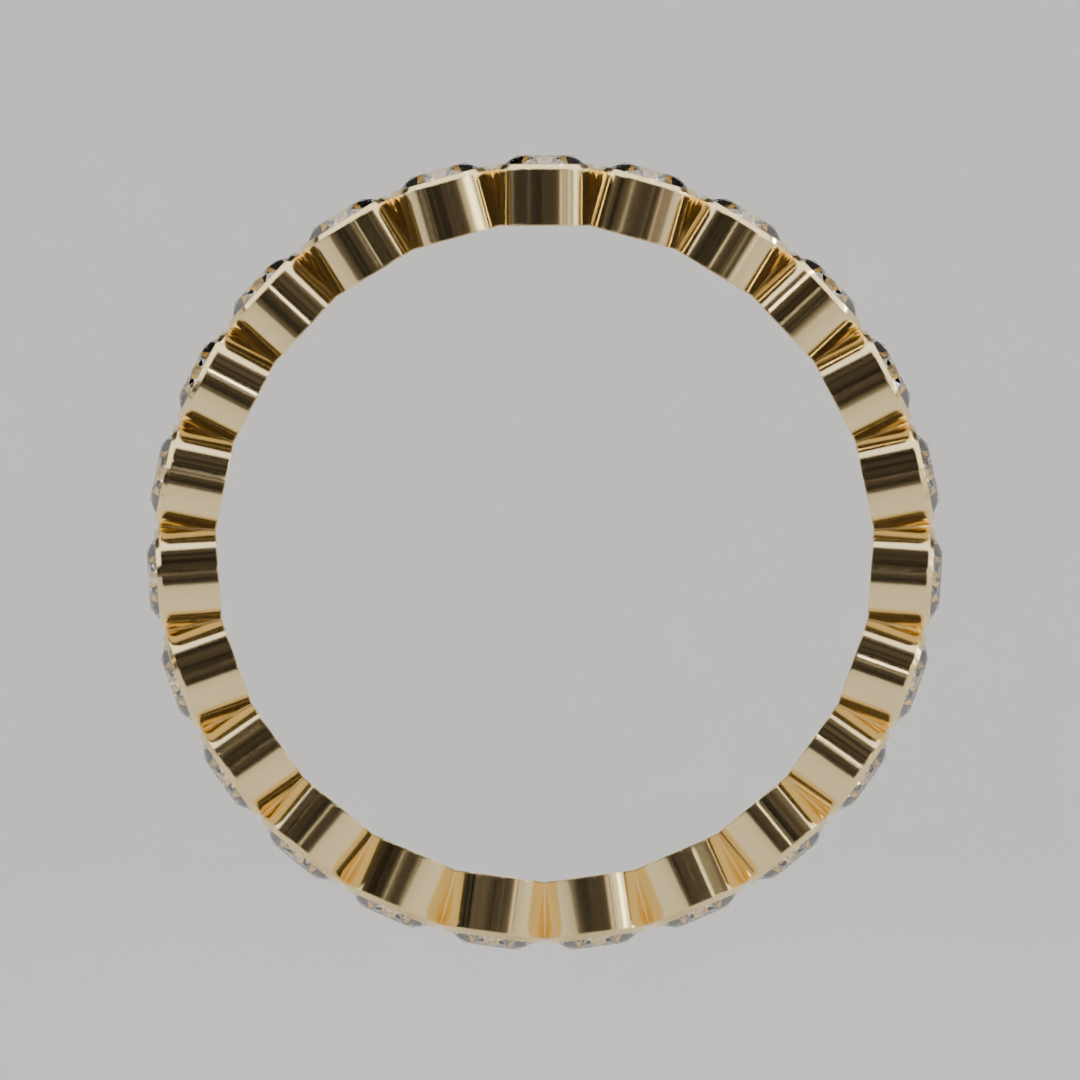 Churumbela Completa BEZEL de 2.5mm Diamante Natural - Abril - Churumbela de Oro (10k, 14k, 18k) y Moissanitas
