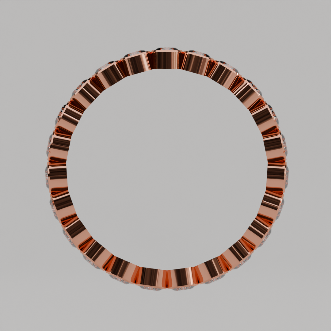 Churumbela Completa BEZEL de 2.5mm Moissanita - Abril - Churumbela de Oro (10k, 14k, 18k) y Moissanitas