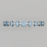 Media Churumbela Topacio Azul BEZEL - Birthstone Diciembre -3.0.mm