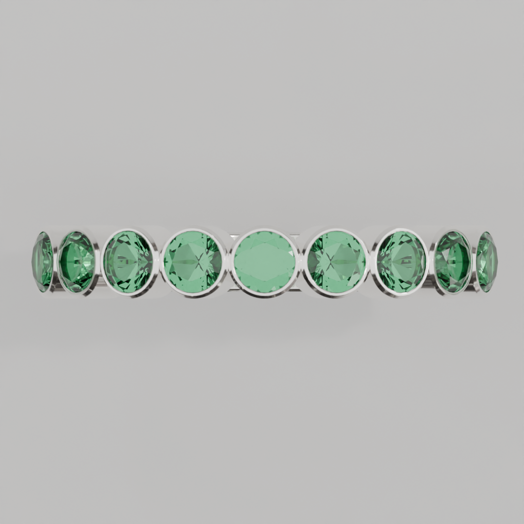 Media Churumbela Esmeralda BEZEL- Birthstone Mayo - 3.0mm