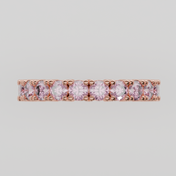 Media Churumbela Turmalina Rosa CLAW - Birthstone Octubre - 3.0mm