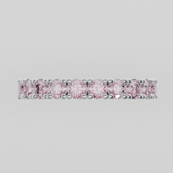 Media Churumbela Turmalina Rosa CLAW - Birthstone Octubre - 3.0mm