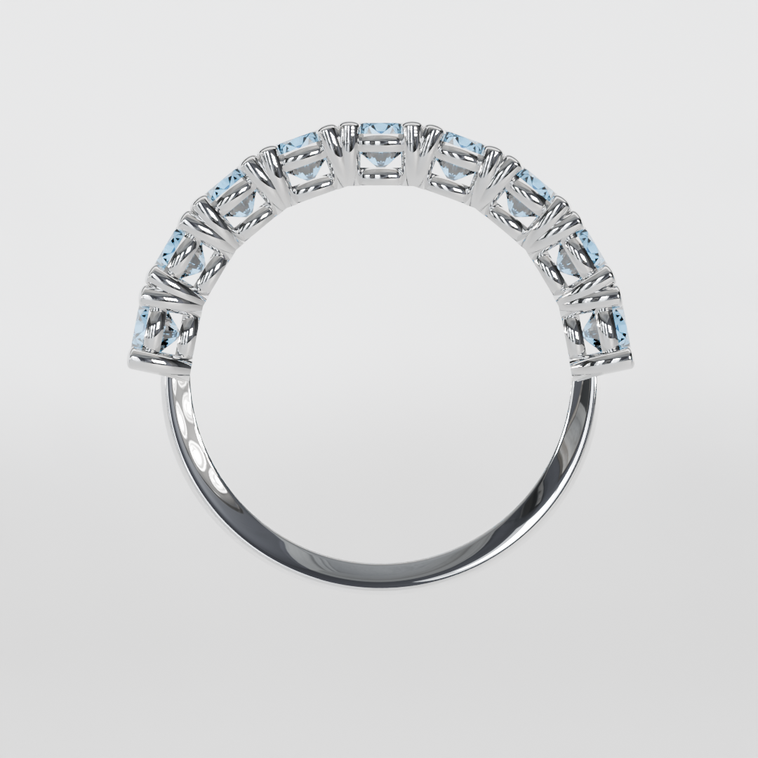 Media Churumbela Topacio Azul CLAW - Birthstone Diciembre -3.5mm