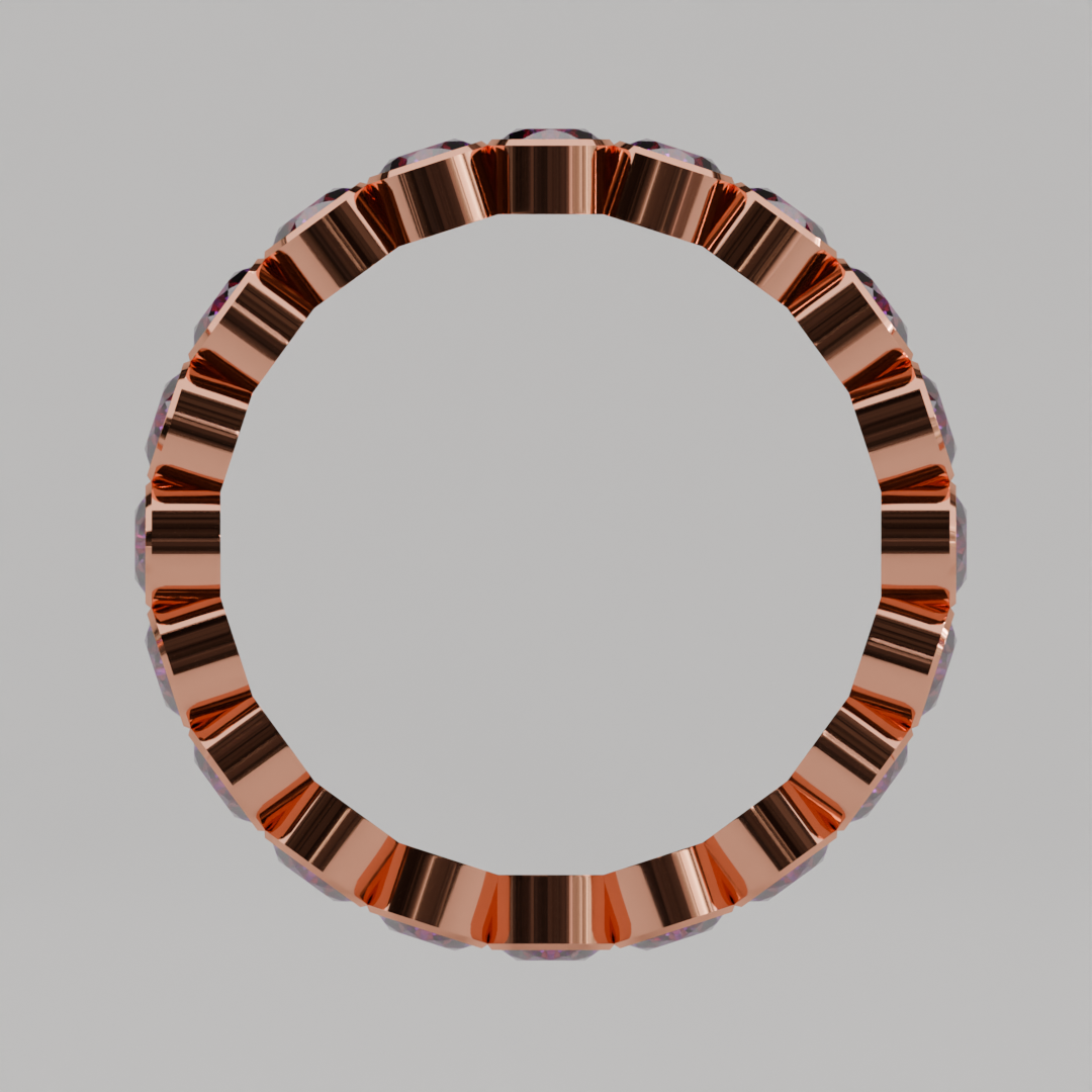 Churumbela Completa Amatista BEZEL - Birthstone Febrero -3.0.mm — joyería hecha a mano por Zafira MX (foto 7)