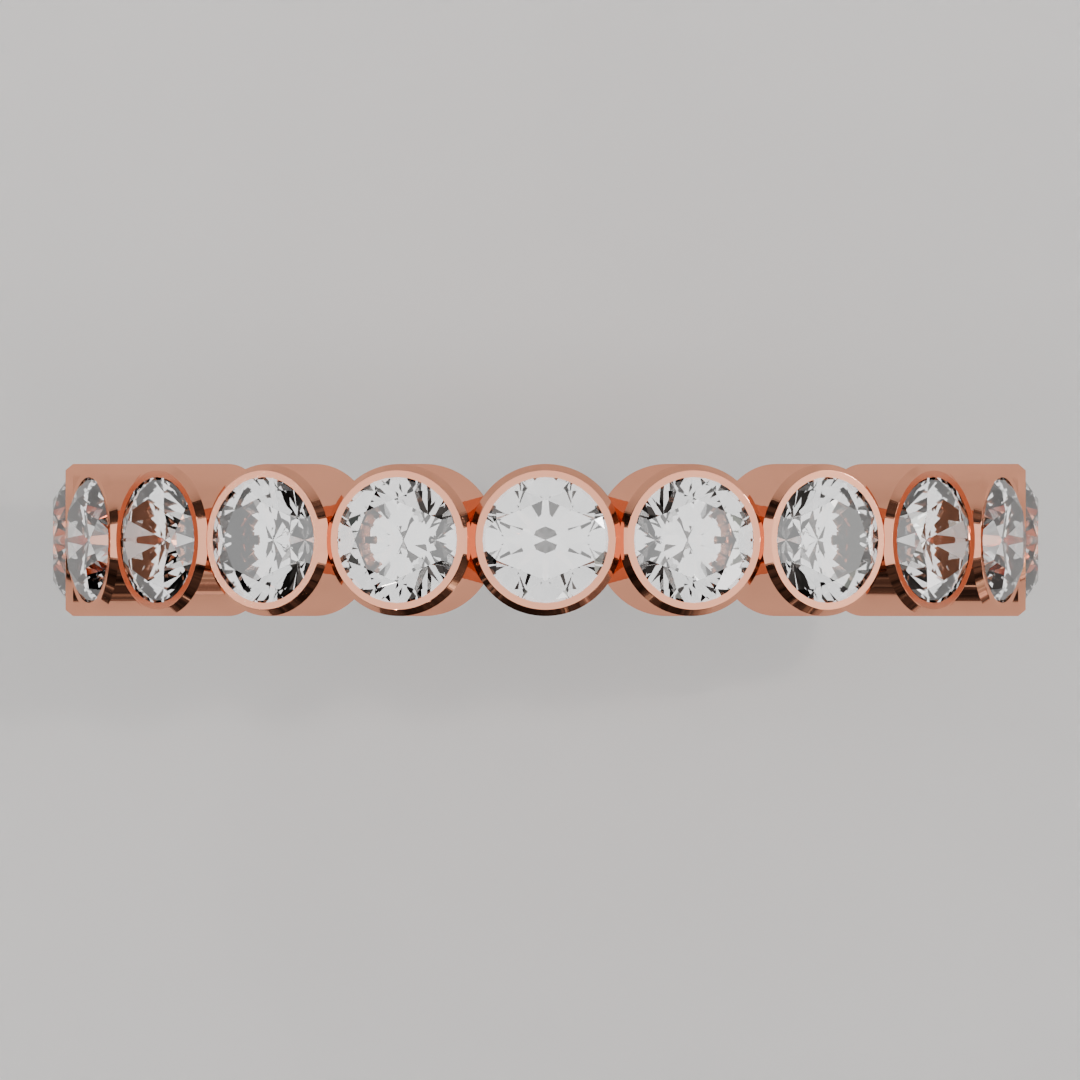 Churumbela Completa BEZEL de 3.0mm Diamante Natural - AbriI - Churumbela de Oro (10k, 14k, 18k)