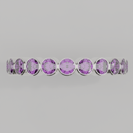 Churumbela Completa Amatista BEZEL - Birthstone Febrero -3.0.mm