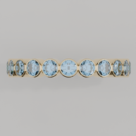 Churumbela Completa Topacio Azul BEZEL- Birthstone Diciembre -3.0.mm