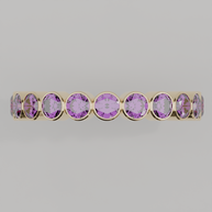 Churumbela Completa Amatista BEZEL - Birthstone Febrero -3.0.mm