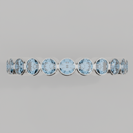 Churumbela Completa Topacio Azul BEZEL- Birthstone Diciembre -3.0.mm