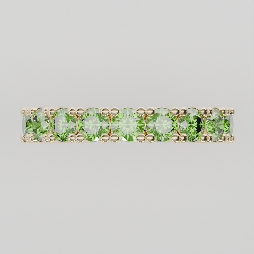 Media Churumbela Peridoto CLAW - Birthstone Agosto -3.5mm