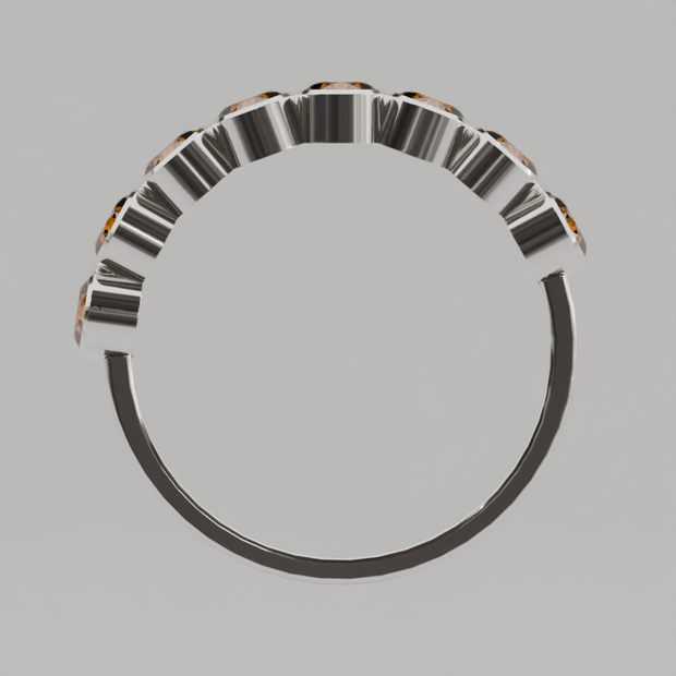 Media Churumbela Citrino BEZEL - Birthstone Noviembre -3.5mm