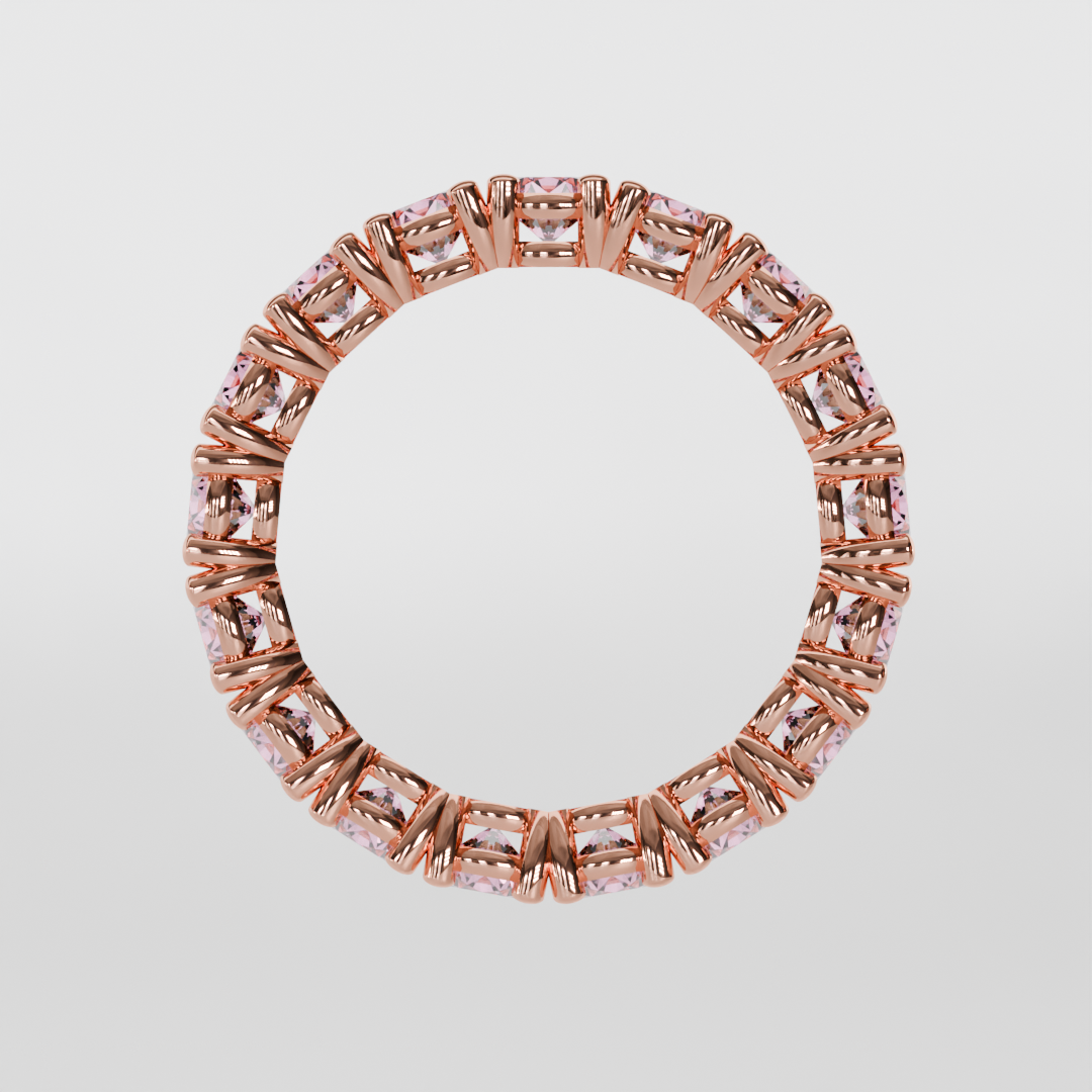 Churumbela Completa Turmalina Rosa CLAW - Birthstone Octubre - 3.5mm