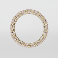 Churumbela Completa Turmalina Rosa CLAW - Birthstone Octubre - 3.5mm