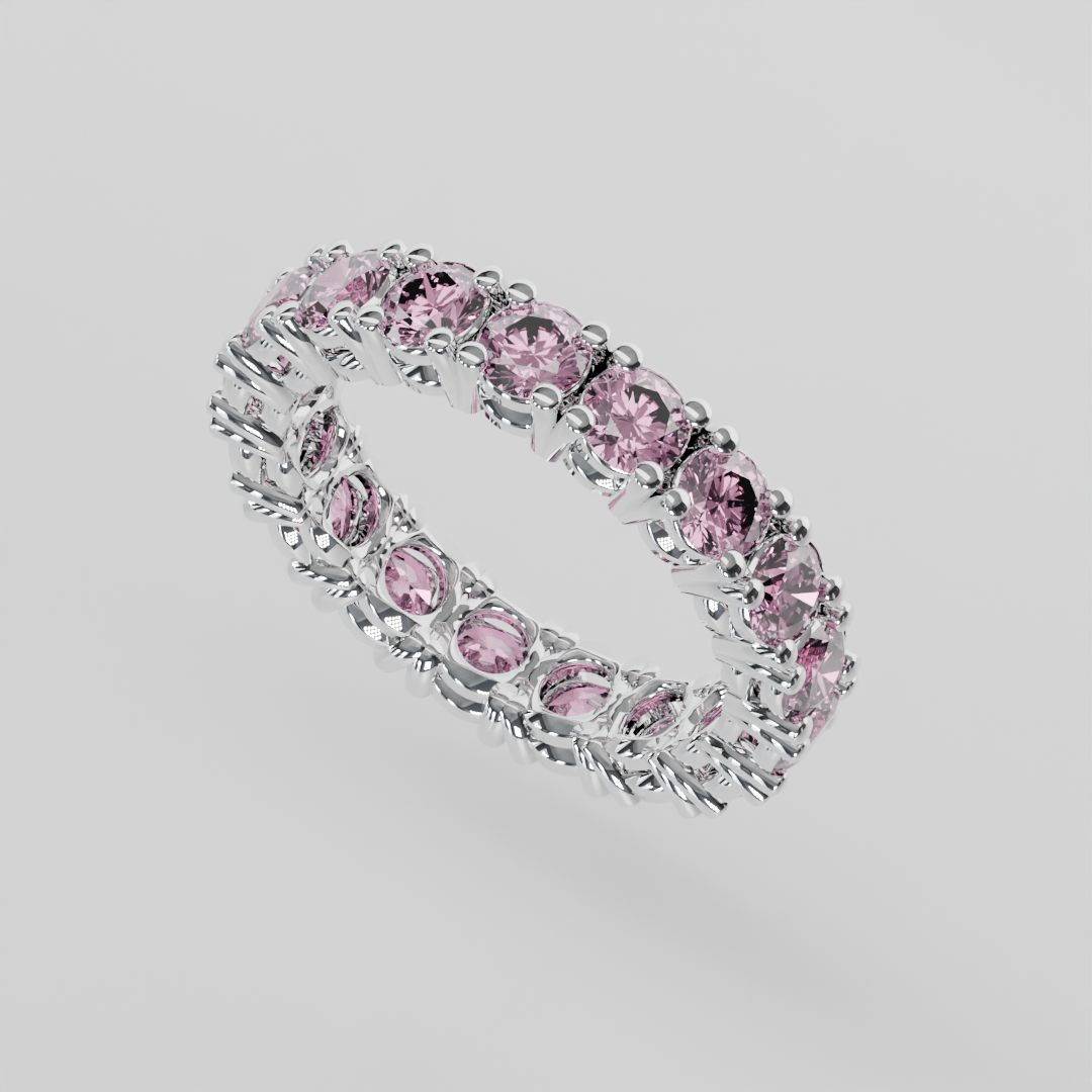 Churumbela Completa Turmalina Rosa CLAW - Birthstone Octubre - 3.5mm