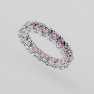 Churumbela Completa Turmalina Rosa CLAW - Birthstone Octubre - 3.5mm