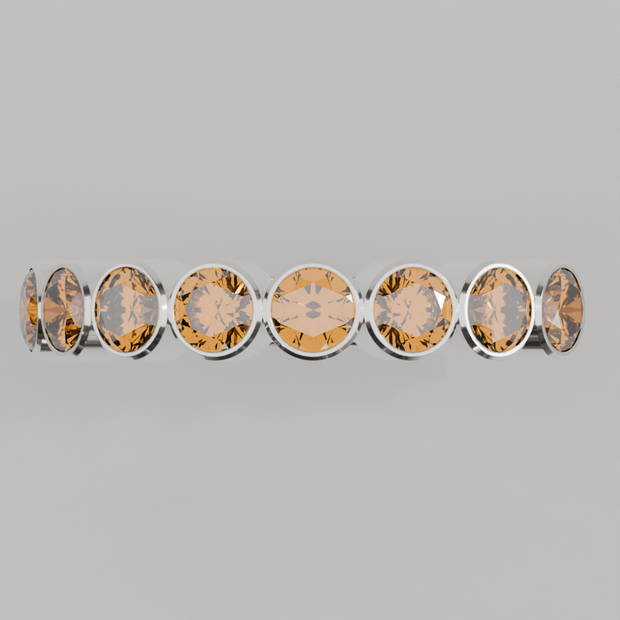 Media Churumbela Citrino BEZEL - Birthstone Noviembre -3.5mm