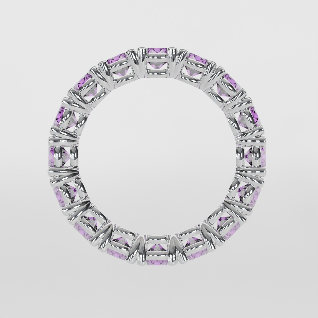 Churumbela Completa Amatista CLAW - Birthstone Febrero - 4.0mm — joyería hecha a mano por Zafira MX (foto 7)