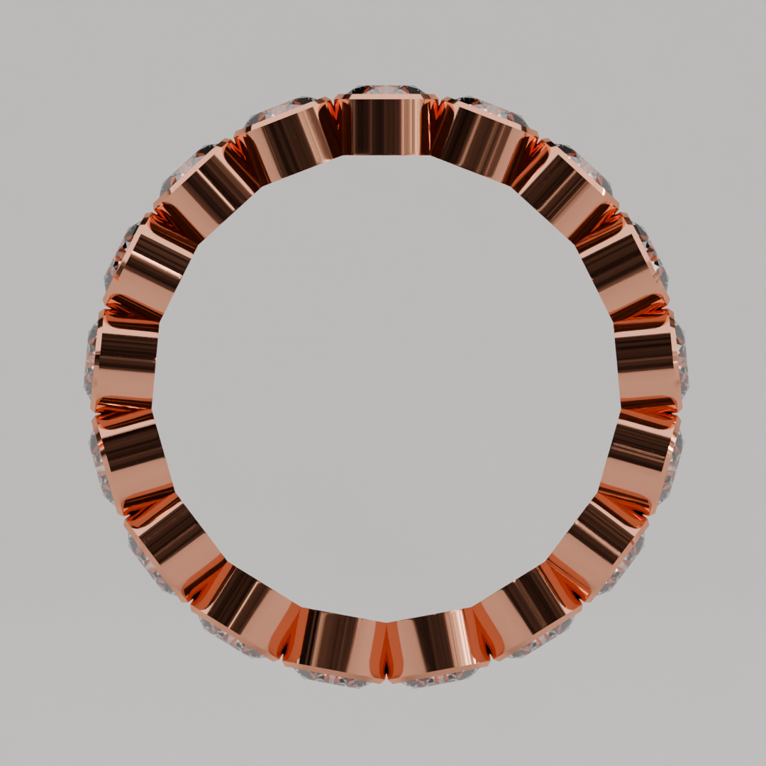 Churumbela Completa BEZEL de 3.5mm Diamante Natural - Abril - Churumbela de Oro (10k, 14k, 18k)