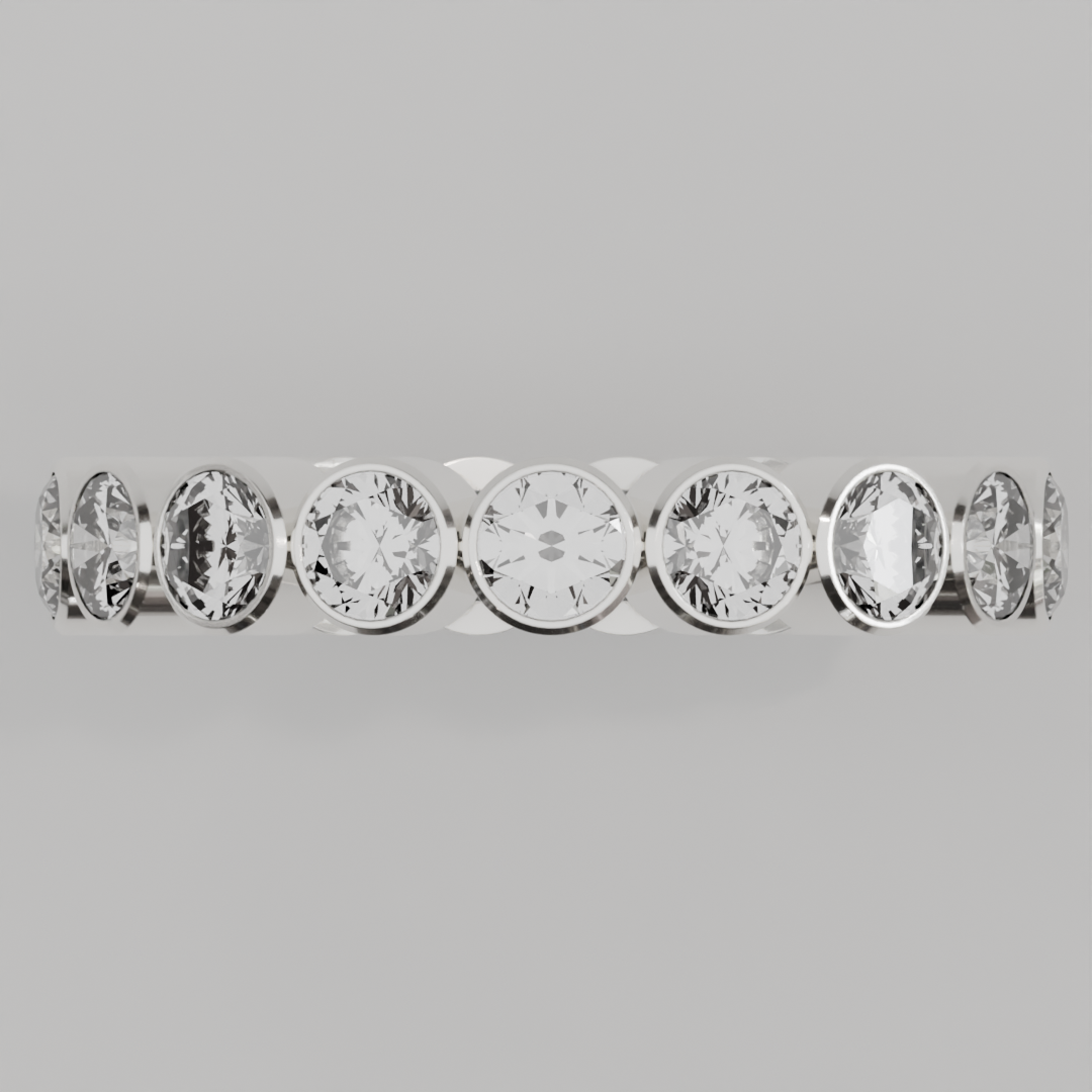 Churumbela Completa BEZEL de 3.5mm Diamante Labgrown - Abril