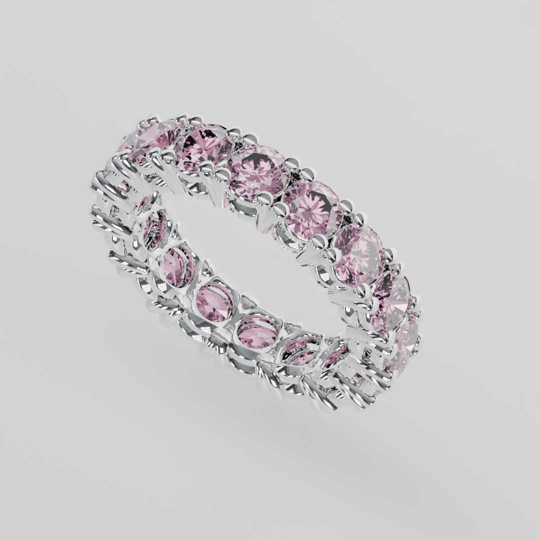 Churumbela Completa Turmalina Rosa CLAW - Birthstone Octubre - 4.0mm