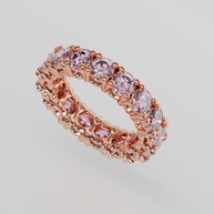 Churumbela Completa Turmalina Rosa CLAW - Birthstone Octubre - 4.0mm