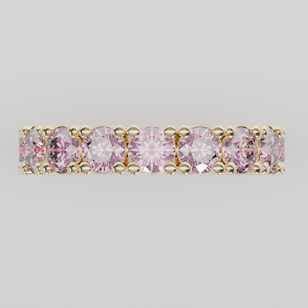 Churumbela Completa Turmalina Rosa CLAW - Birthstone Octubre - 4.0mm