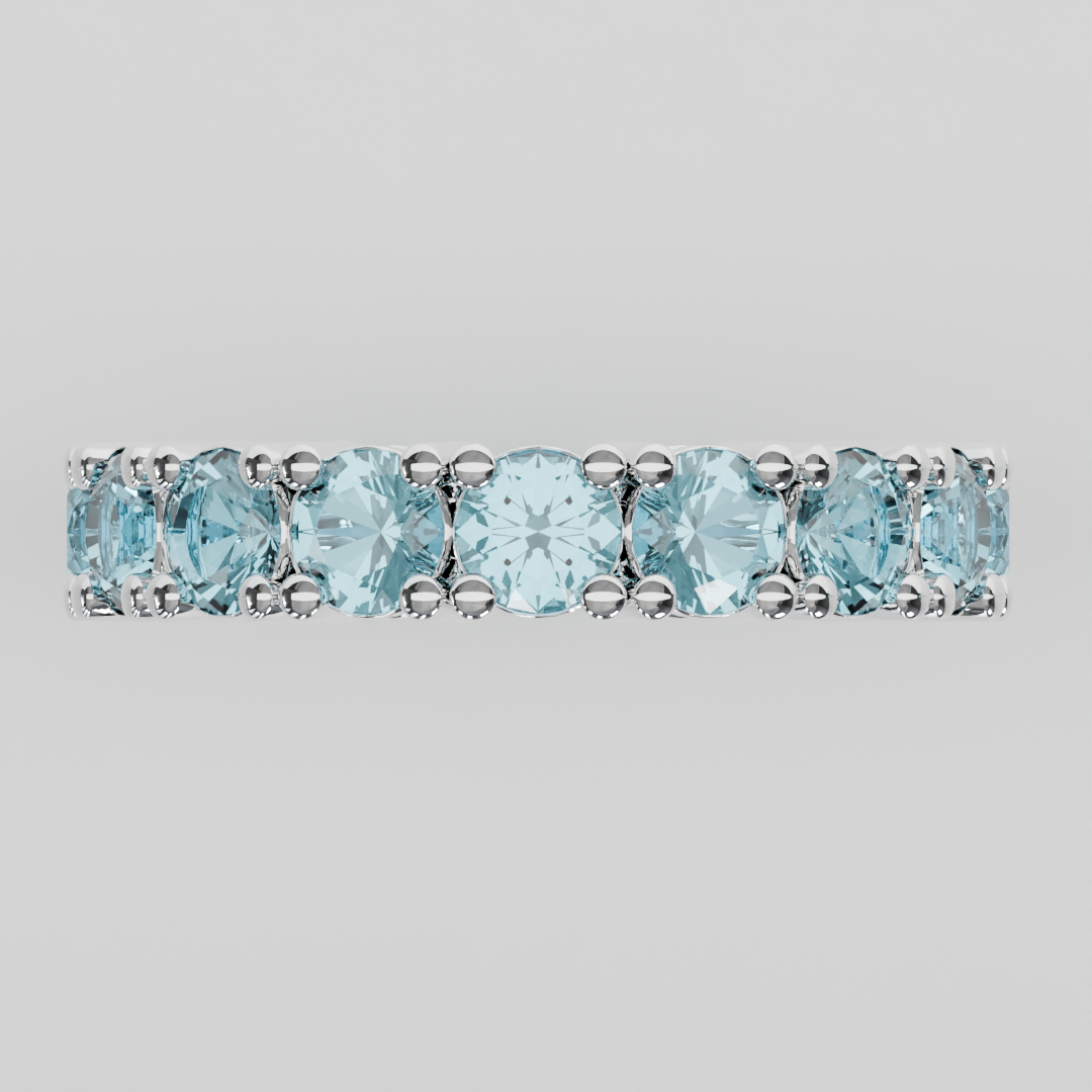 Churumbela Completa Agua Marina CLAW - Birthstone Marzo - 4.0mm