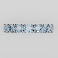 Churumbela Completa Topacio Azul CLAW - Birthstone Diciembre - 4.0mm