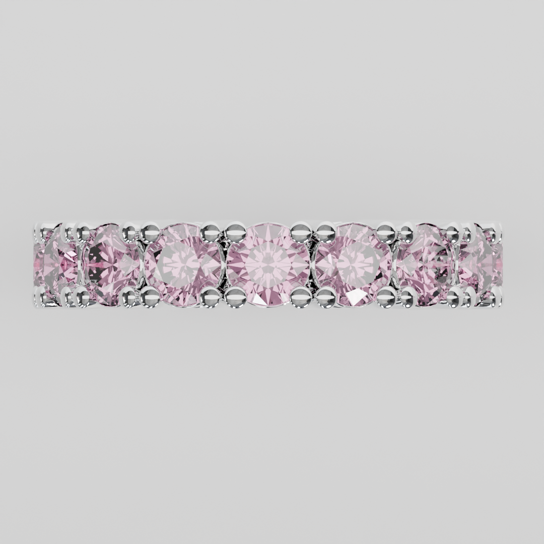 Churumbela Completa Turmalina Rosa CLAW - Birthstone Octubre - 4.0mm