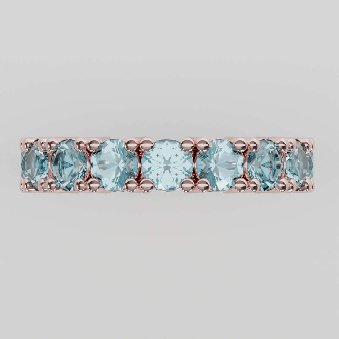 Churumbela Completa Agua Marina CLAW - Birthstone Marzo - 4.0mm