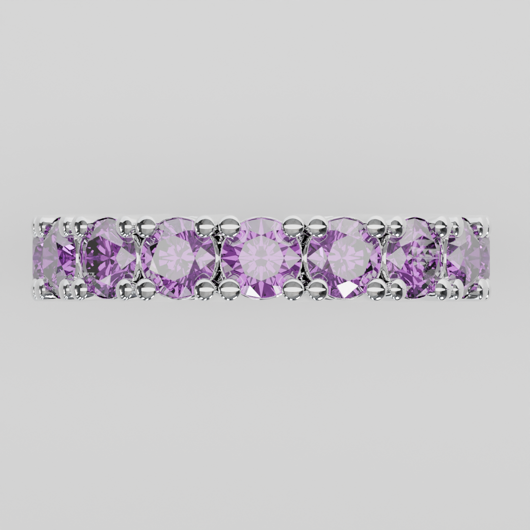 Churumbela Completa Amatista CLAW - Birthstone Febrero - 4.0mm — joyería hecha a mano por Zafira MX (foto 9)