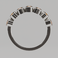 Media Churumbela Citrino BEZEL- Birthstone Noviembre - 4.0mm